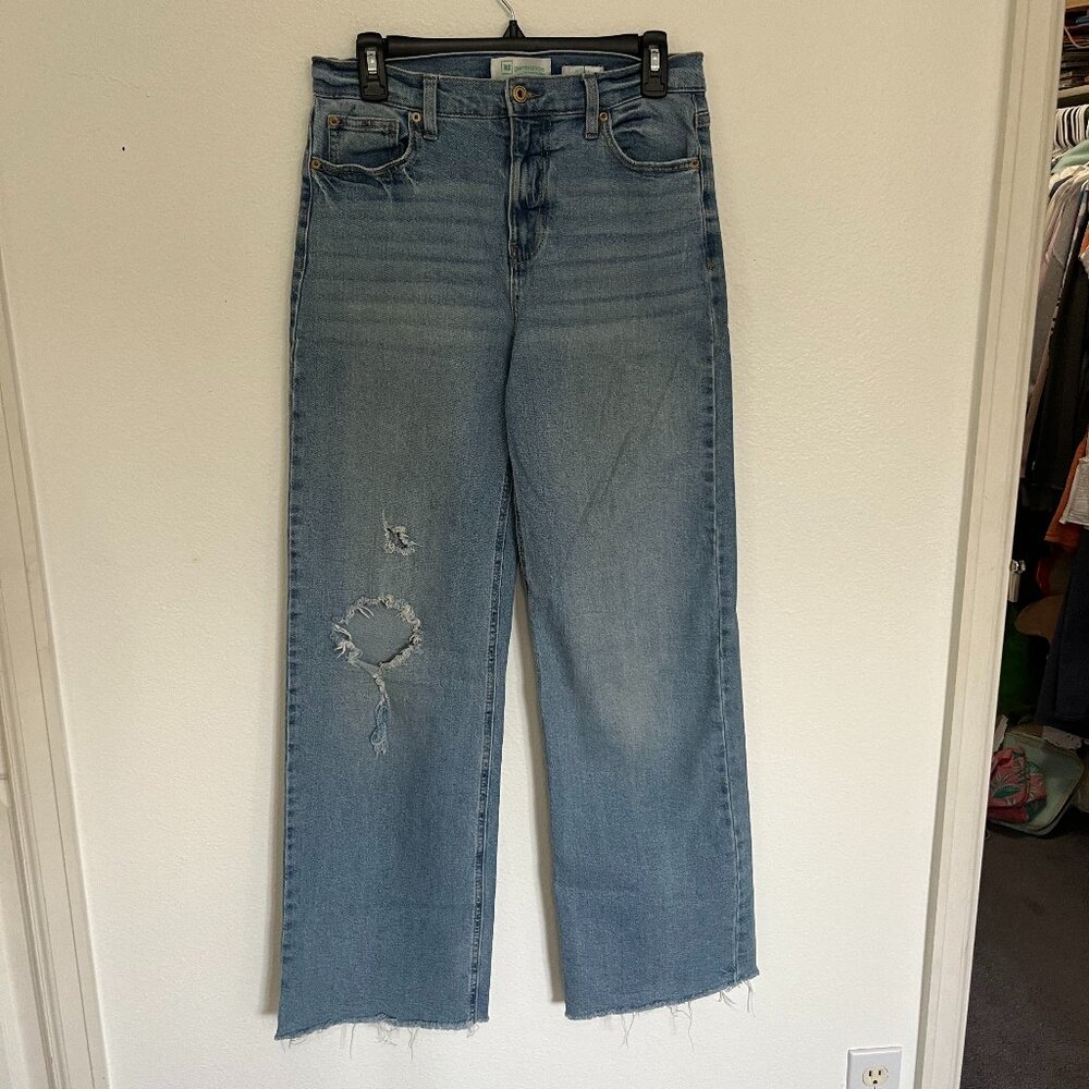 RE generation | Hi Rise Wide Leg Jeans Willow, Distressed, size 7/28